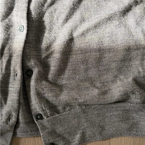Muji Gray Button-Up Cardigan - Picture 2 of 3